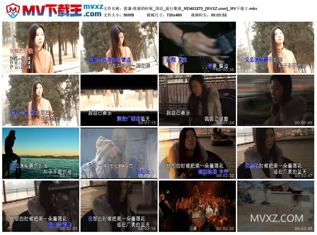 殷谦-忧郁的时候_国语_流行歌曲_MD403270